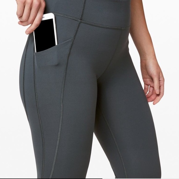 lululemon athletica Pants - Lululemon NWT Time to sweat crop melanite color